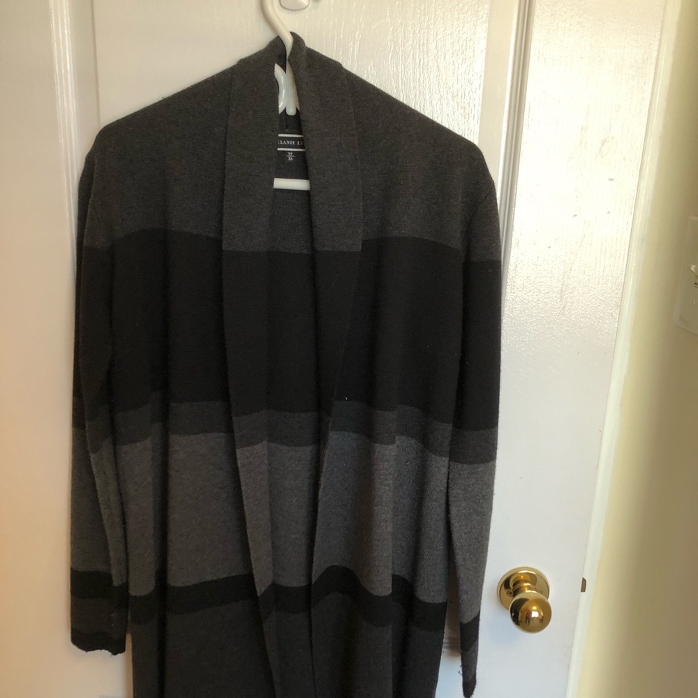 Neutral Striped Cardigan